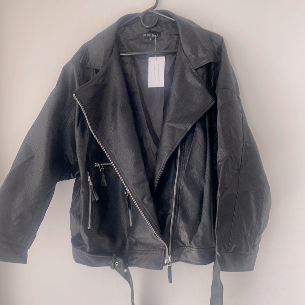 In The Style - Carys Whittaker, Size 18 in UK (14 in US), Black Faux Leather